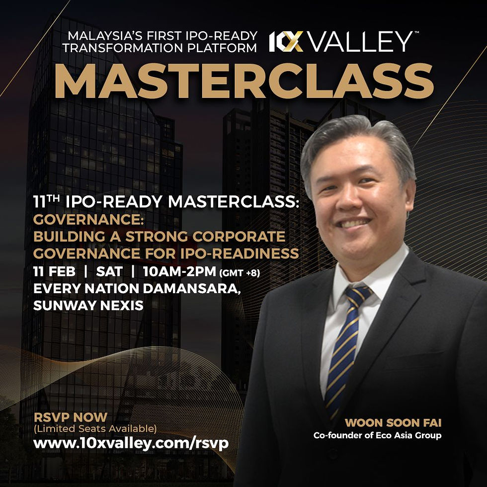 10XValley IPO-Ready Masterclass - Governance