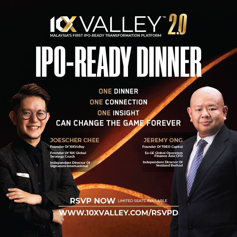 10X Valley IPO-Ready Dinner - 28th March 2025