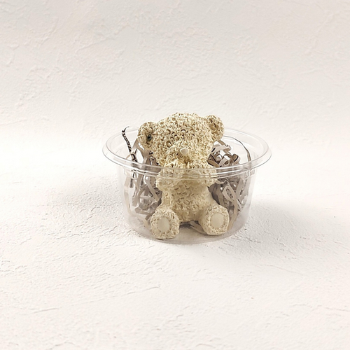 くまちゃんアロマストーン 車のエアコンクリップ（ライトイエロー色  