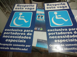 Placas de sinalização