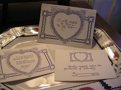 Wedding invite for Karen Keller-Eyer and