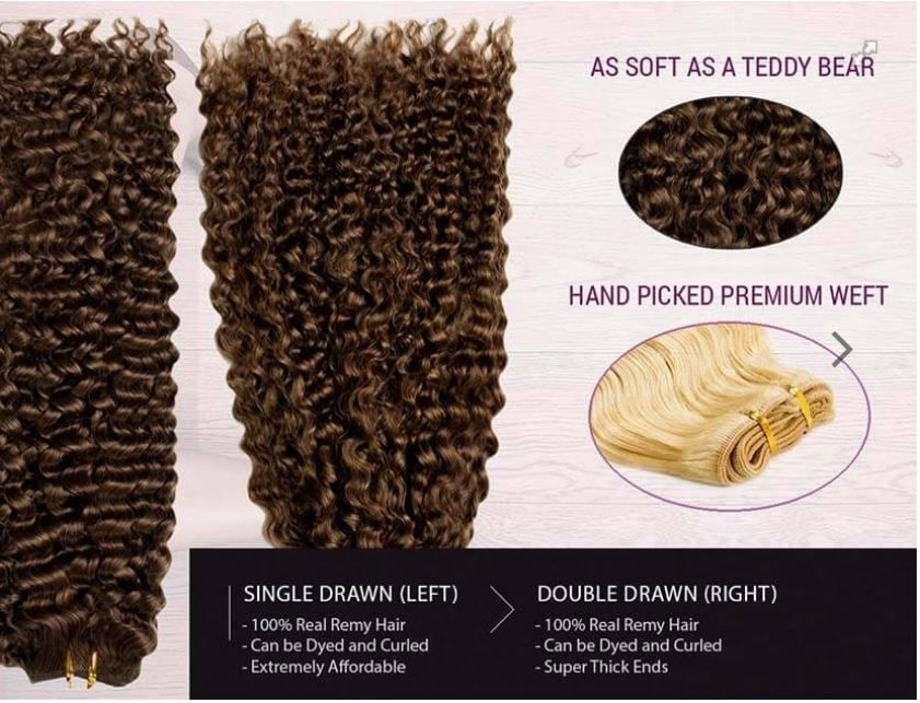 Thumbnail: Weft Mixed Colors- Double Drawn- Fairy Tale Hair Extensions