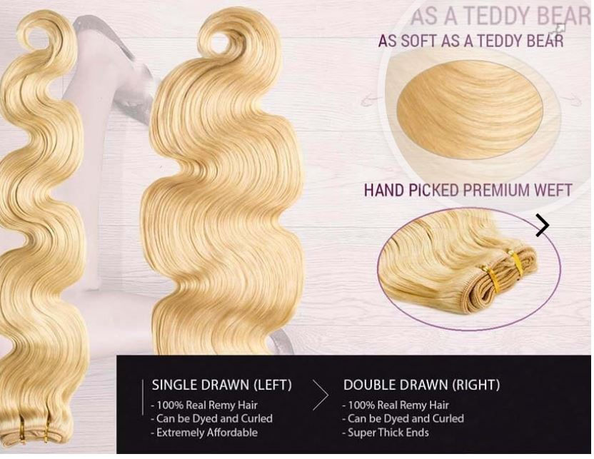Thumbnail: Weft Mixed Colors- Double Drawn- Fairy Tale Hair Extensions