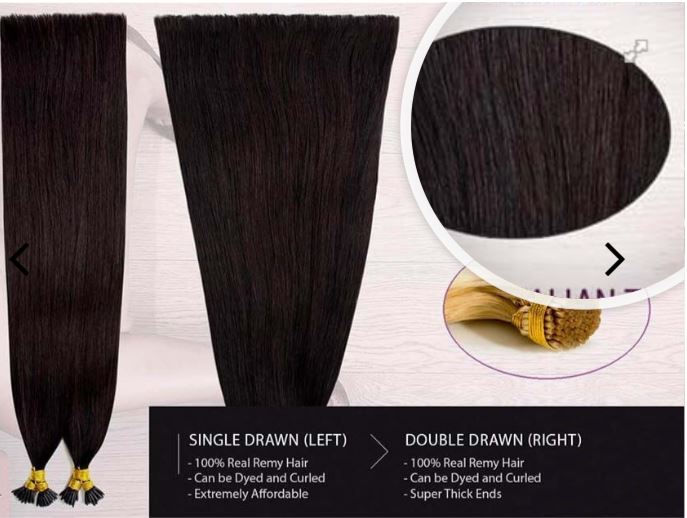 Thumbnail: I- Tip Premium Plus Fairy-Tales Hair Extensions (Straight and Curly)