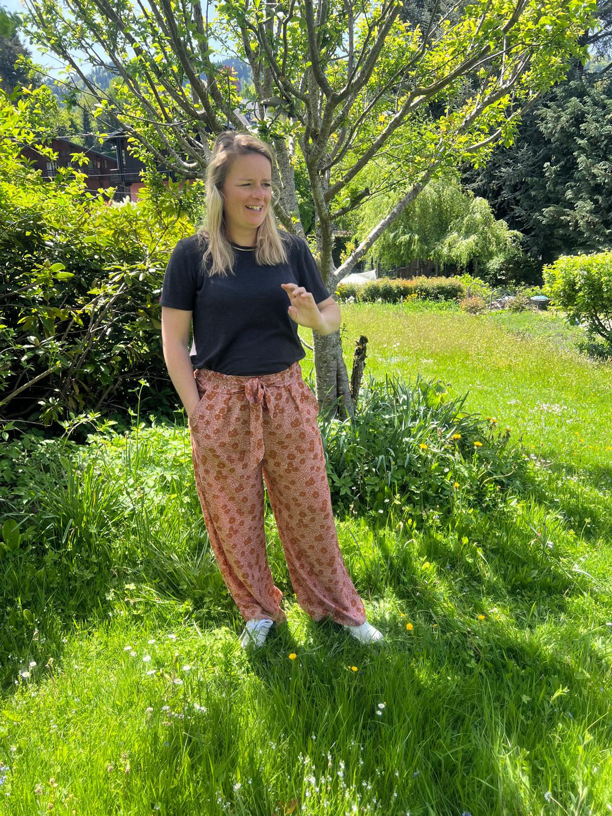 Pantalon palazzo femme