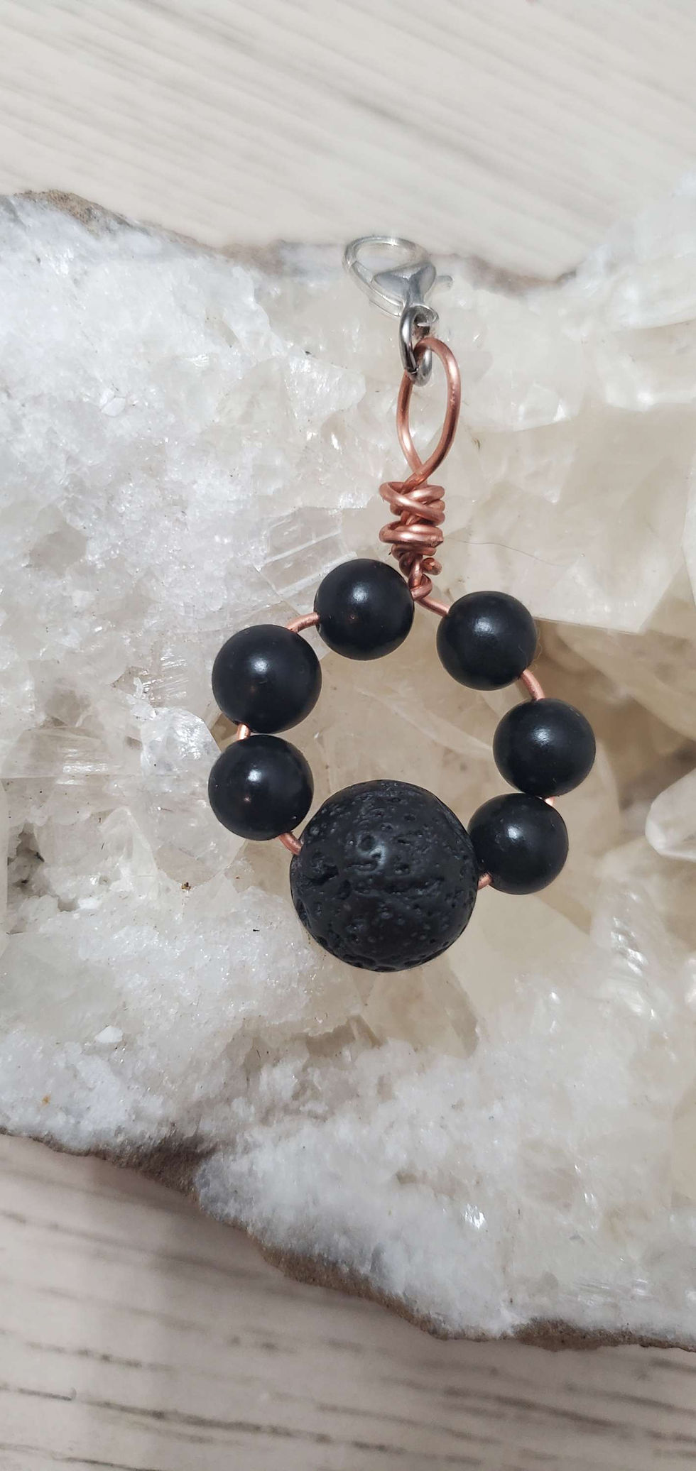 Thumbnail: Lava Diffuser Copper Shungite Bath Or Pet Collar Trinket