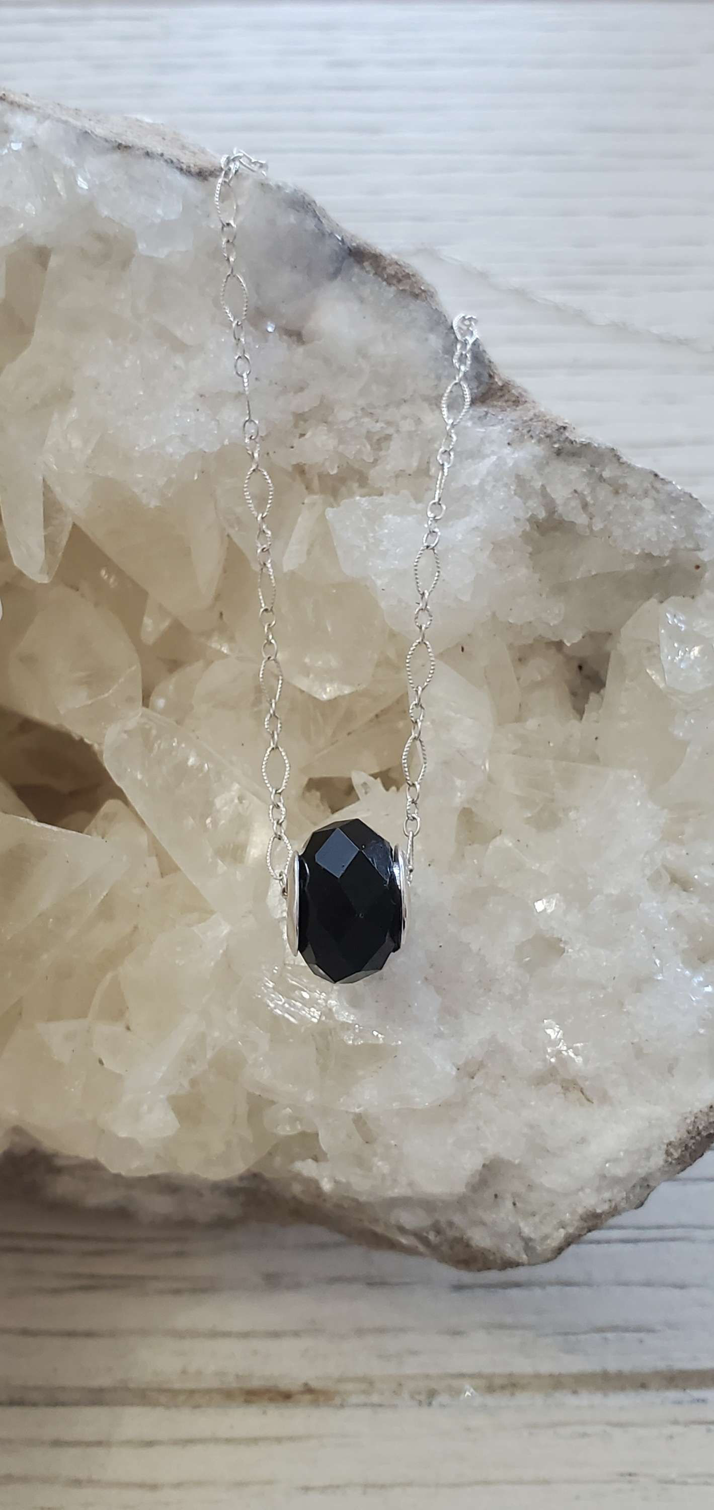 Shungite Pandora Style EMF Protection Necklace