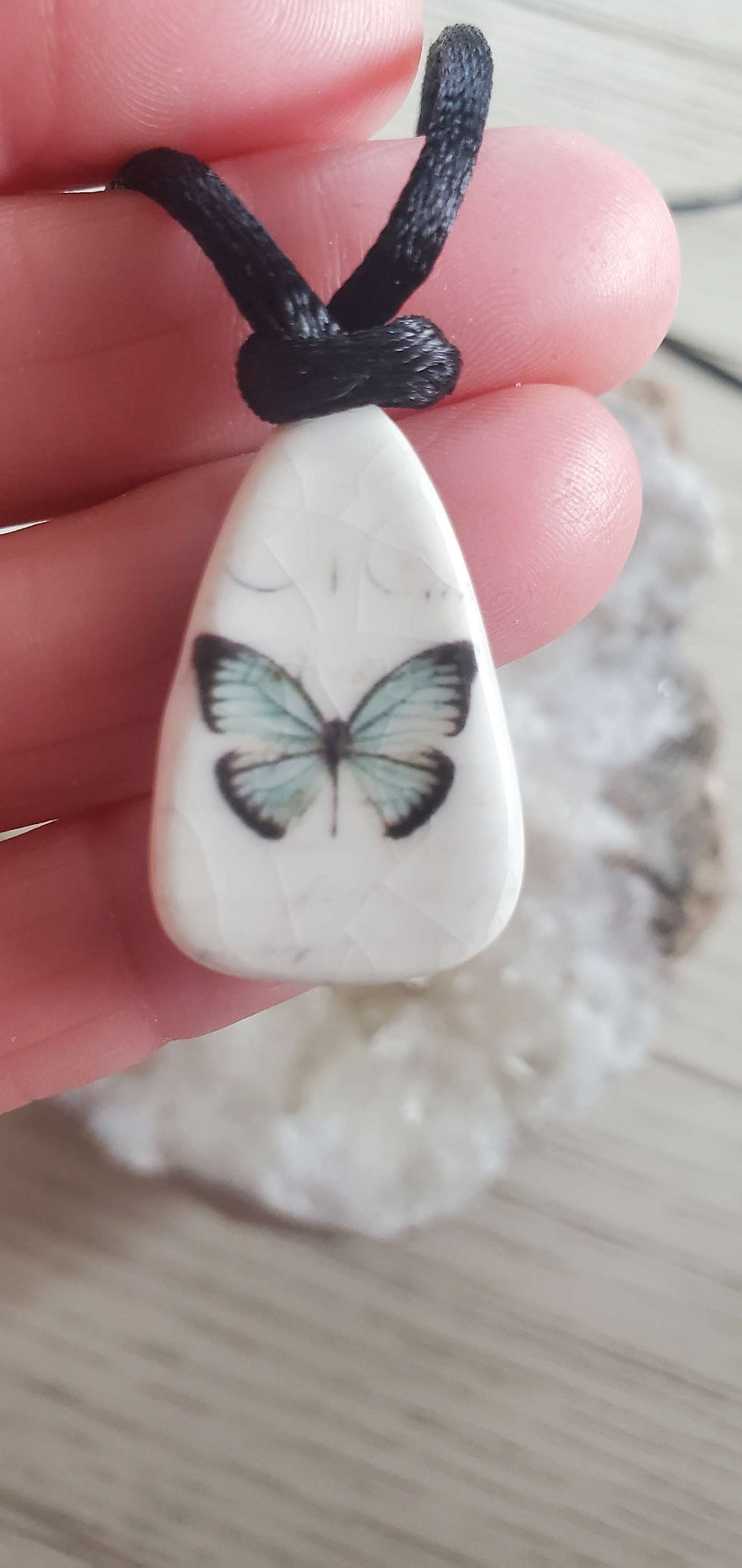 Thumbnail: Butterfly Ceramic Pendant