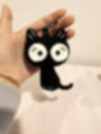 Thumbnail: Handmade Crochet Cat Keychain-for Bags, Keys, and Gifts