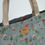Thumbnail: Coated Cotton Shopper Bag | Blue Rose