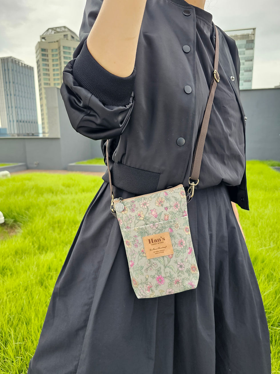 縮圖：Coated Cotton Cross Small Bag