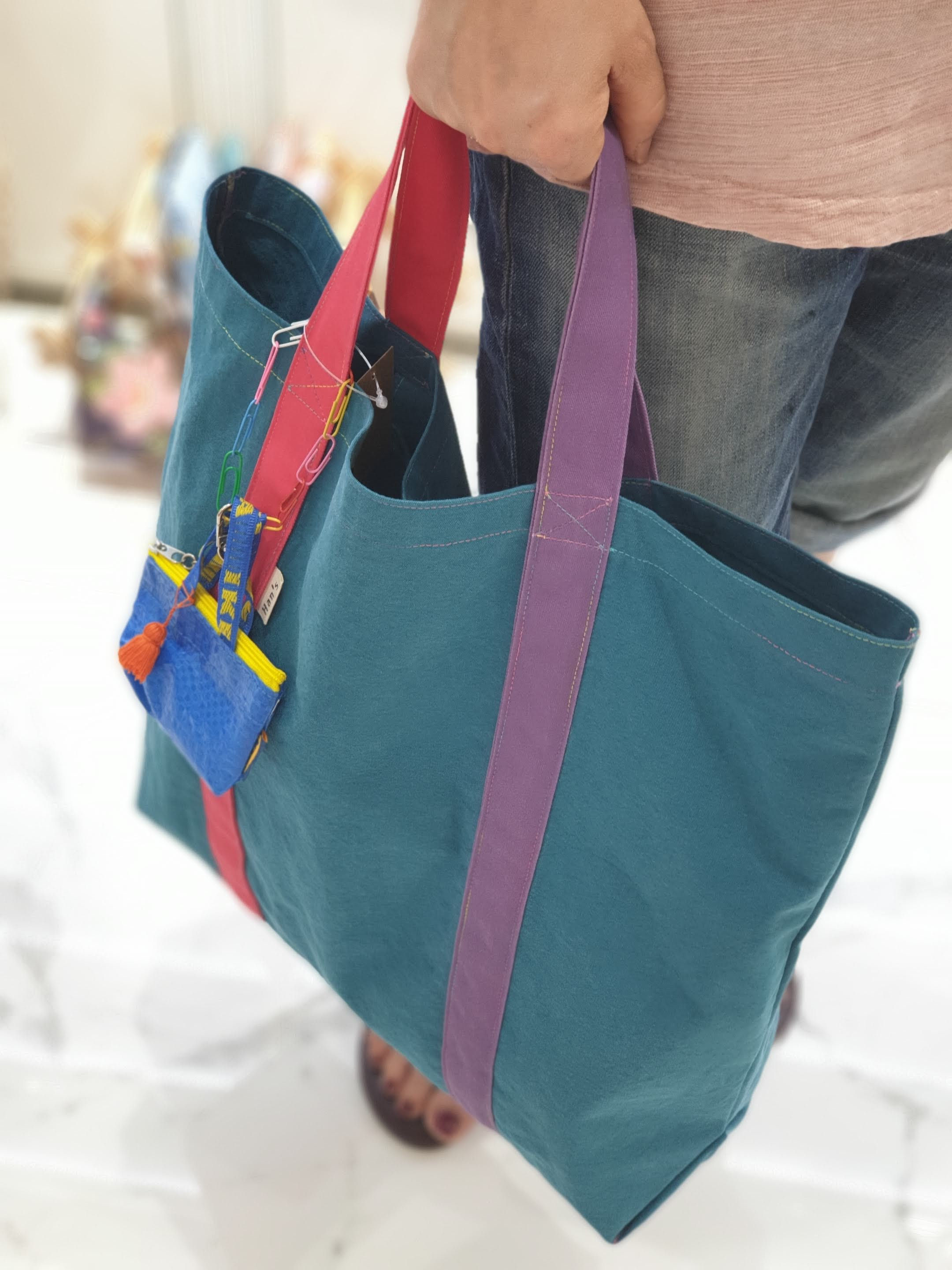 Strap Fabric Tote Bag