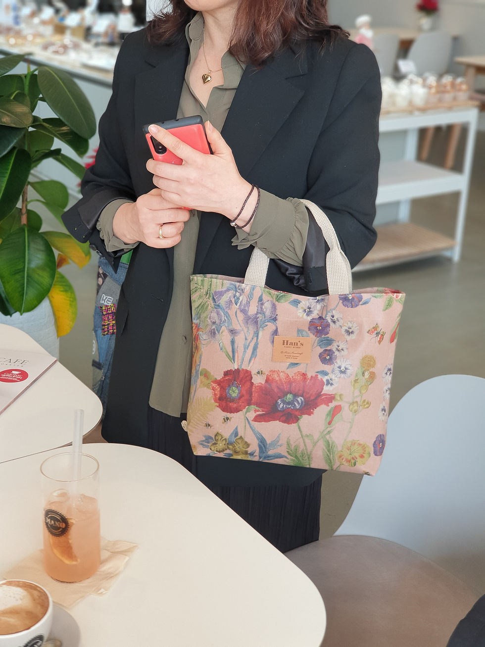 Thumbnail: Compact Tote Bag | Red Puppy