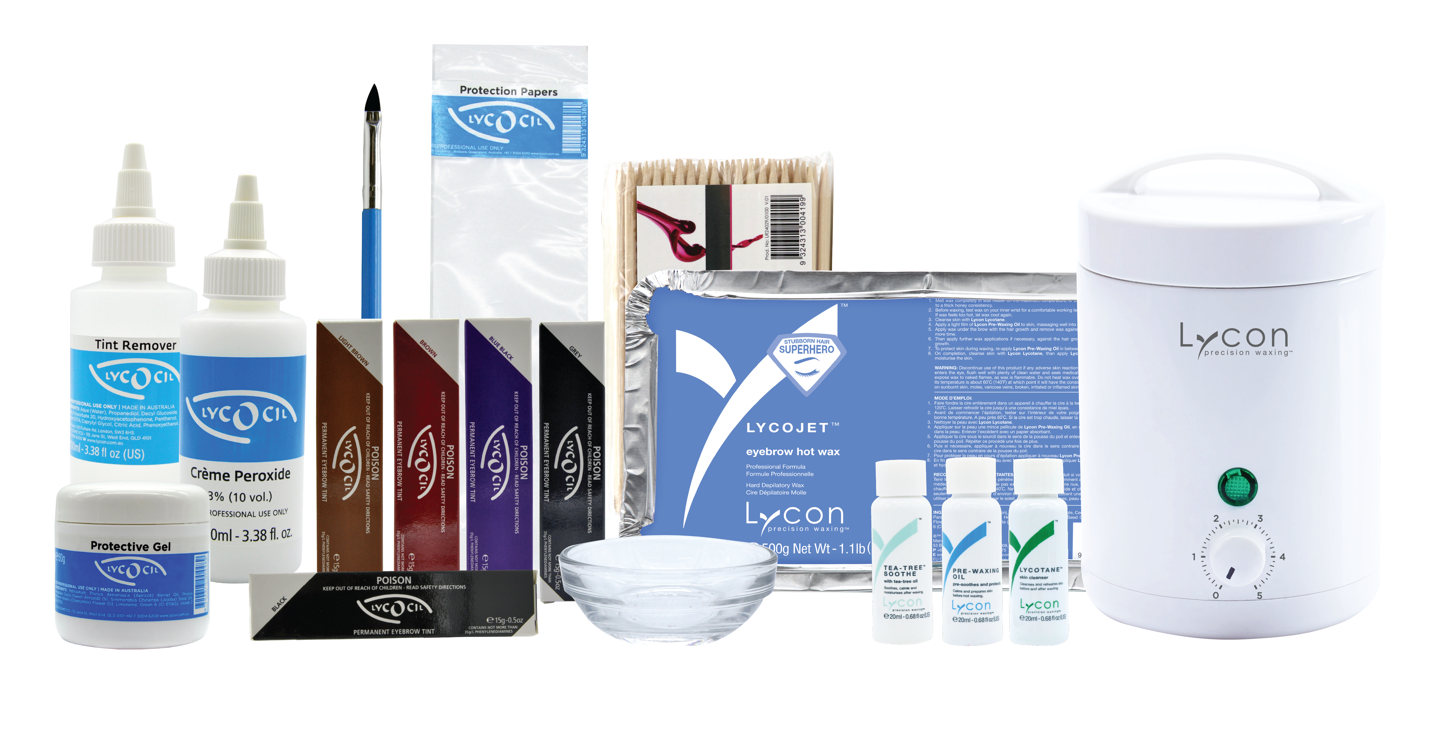 眉毛睫毛染色熱蠟塑形套裝