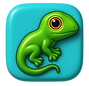petCINC icon of a green lizard representing dog walking Cincinnati, cat sitting Cincinnati, dog sitting Cincinnati, and pet sitting Cincinnati.