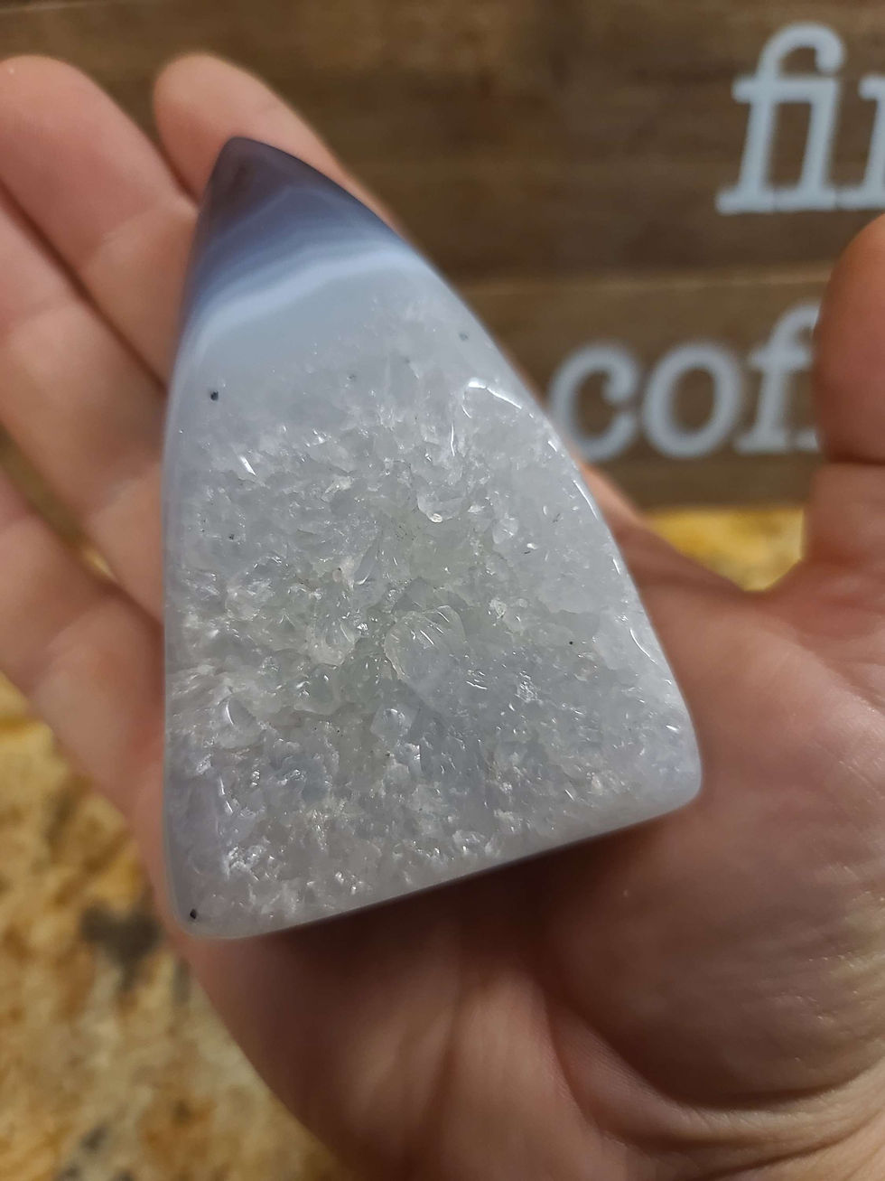Thumbnail: Very Druzy Agate Crystal Freeform