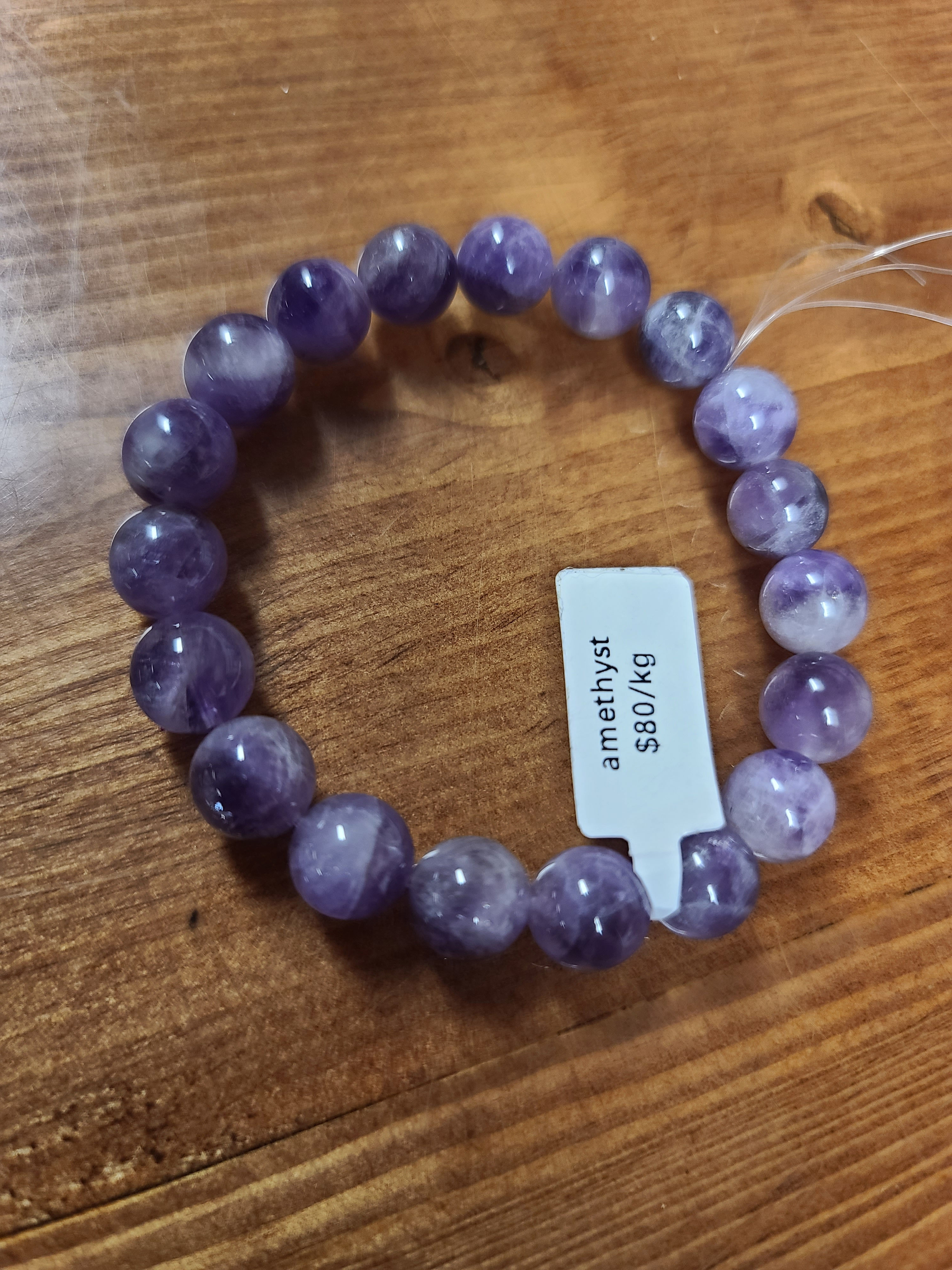 Crystal amethyst bracelet grade aaa