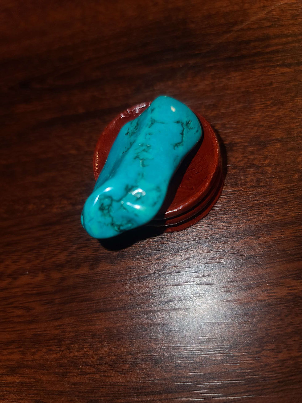 Thumbnail: Ransom pick 1 pc blue howlite type turquoise crystal