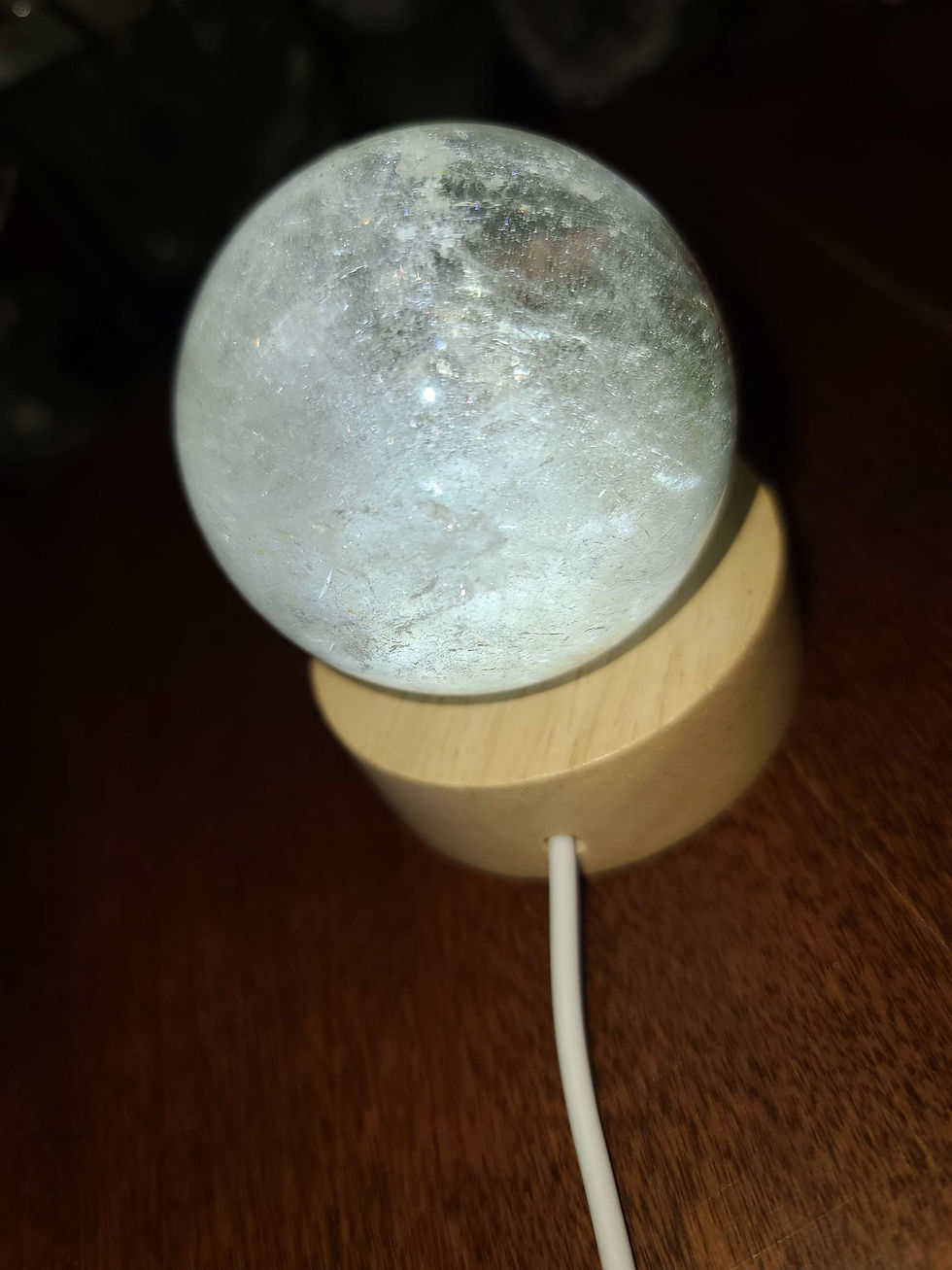 Thumbnail: Garden quartz crystal sphere