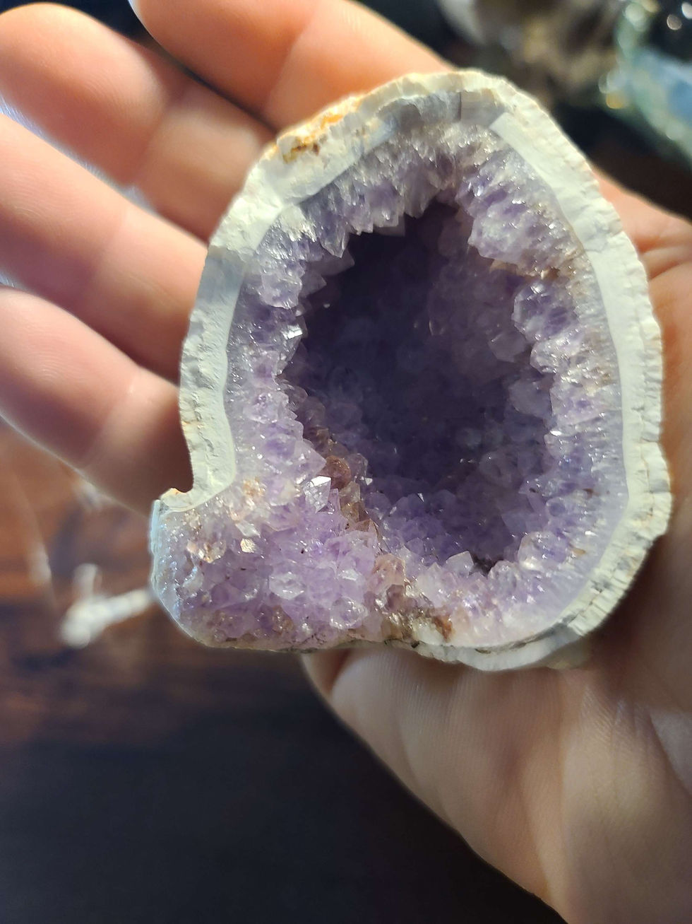 Thumbnail: Beautiful Amethyst crystal geode