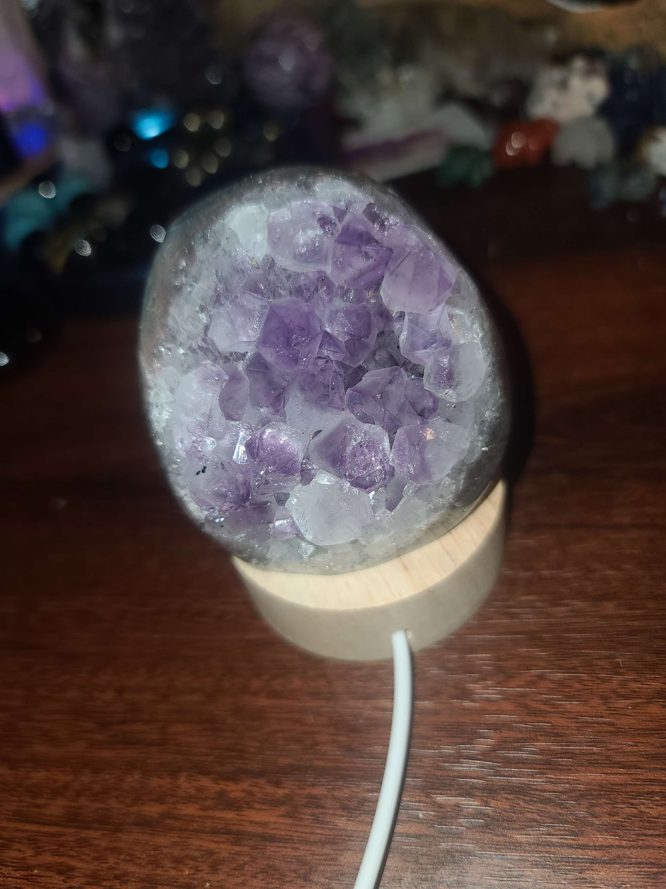 Big chunky amethyst crystal cluster freeform grade aaa