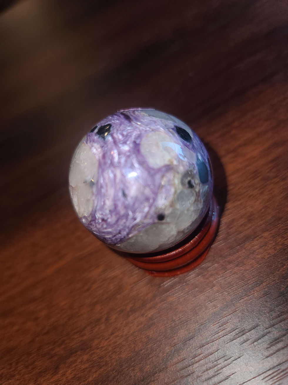 Thumbnail: Gorgeous charoite crystal sphere
