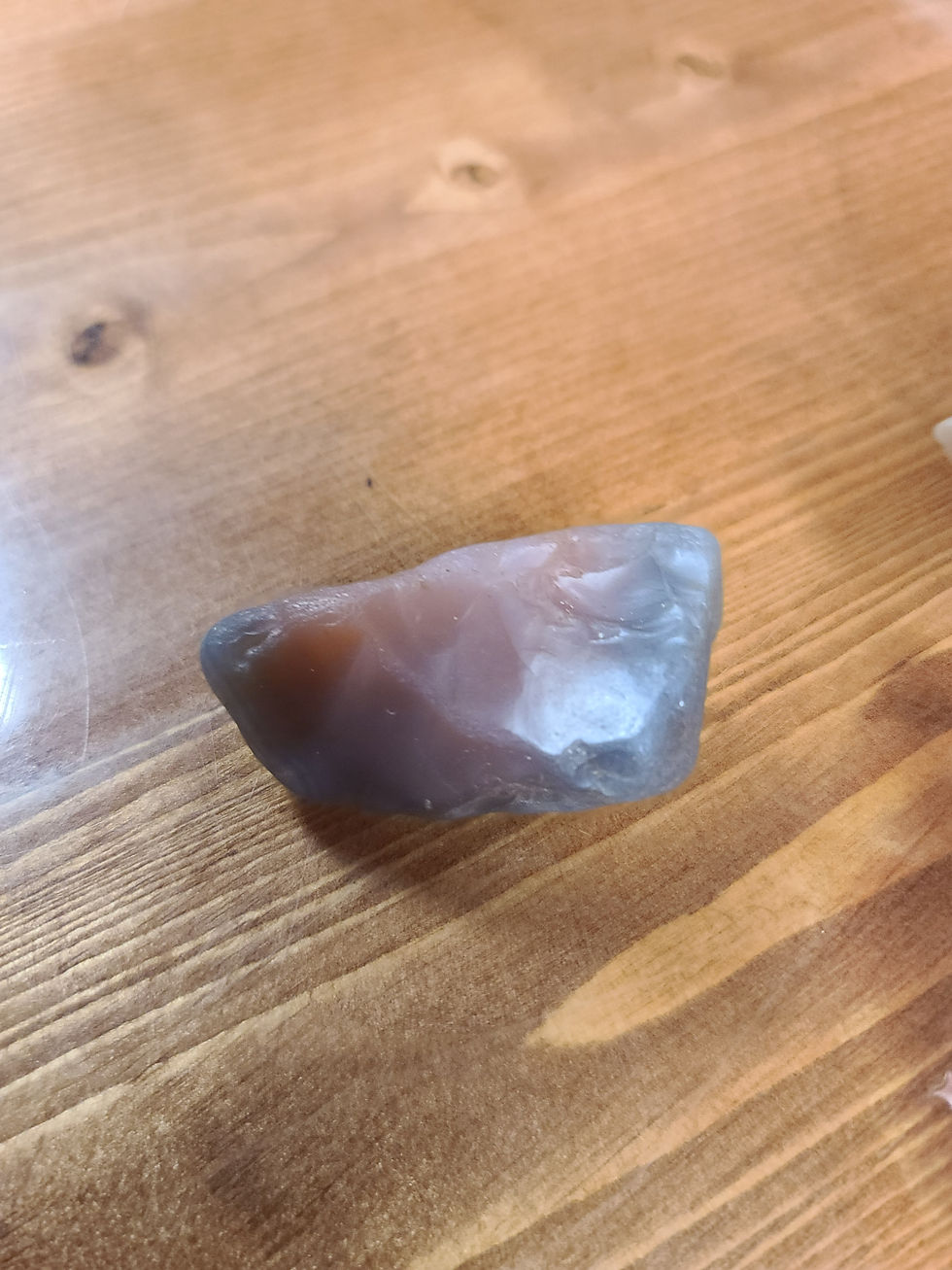 Thumbnail: Pink jelly agate freeform crystal rare