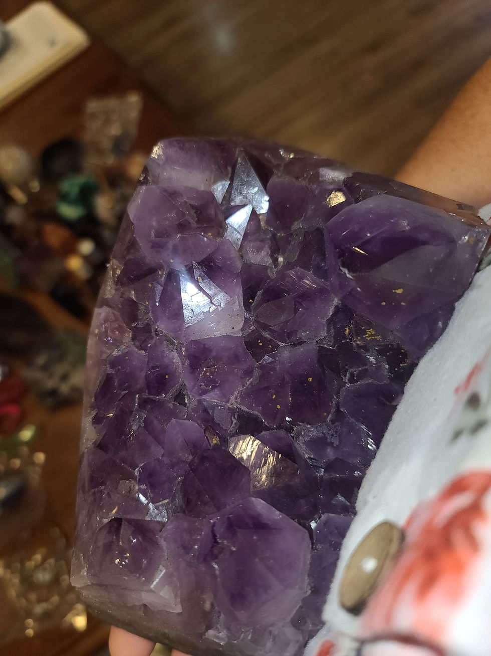 Thumbnail: Massive Brazilian amethyst crystal raw cluster