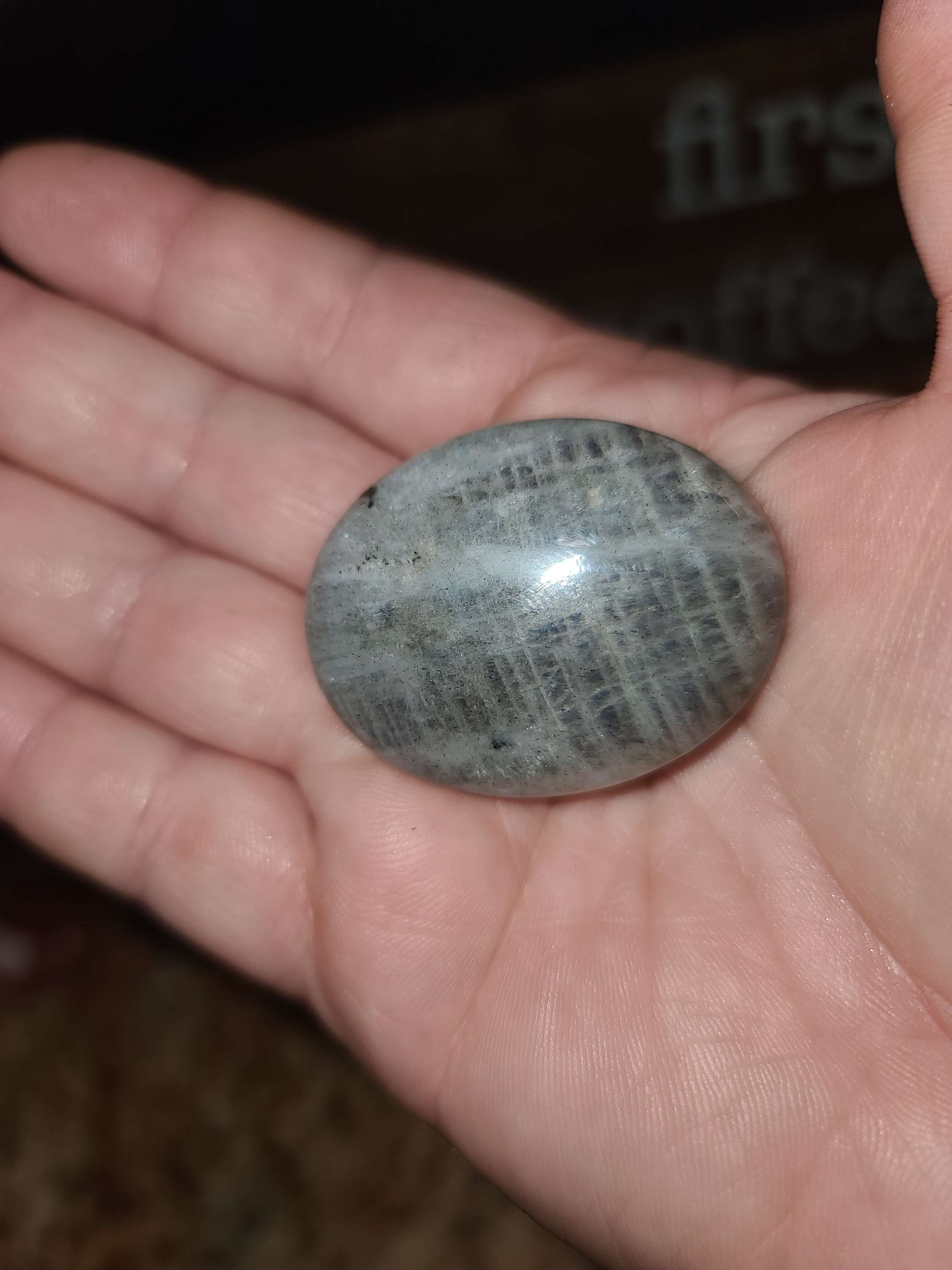 Labradorite palm stone