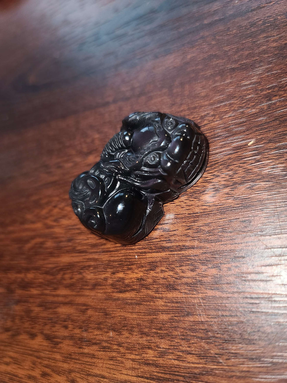 Thumbnail: Pixiu rainbow obsidian crystal carving 