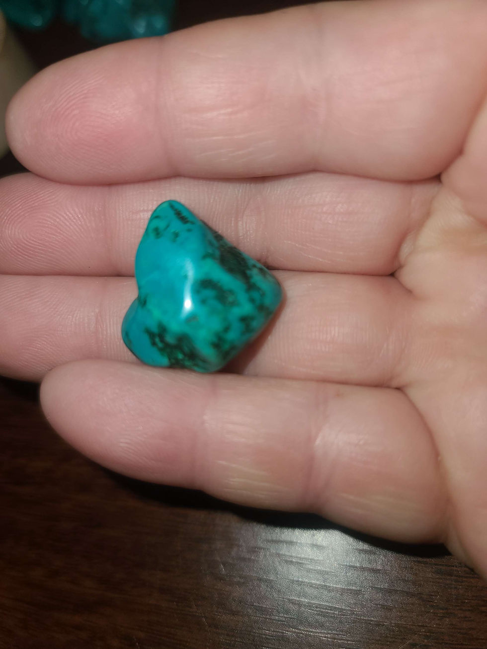 Thumbnail: Ransom pick 1 pc blue howlite type turquoise crystal