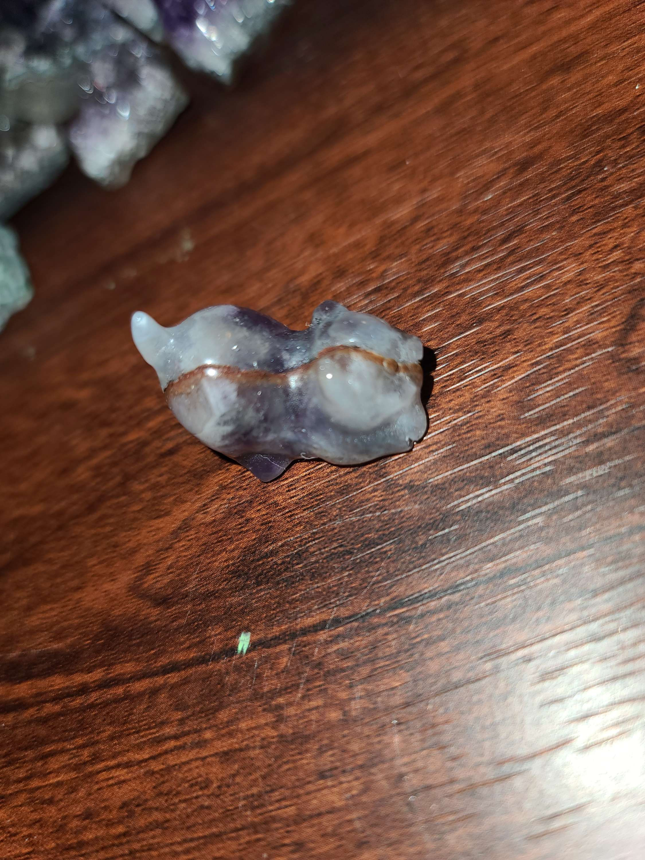 Amethyst crystal pouncing kitty kitten cat
