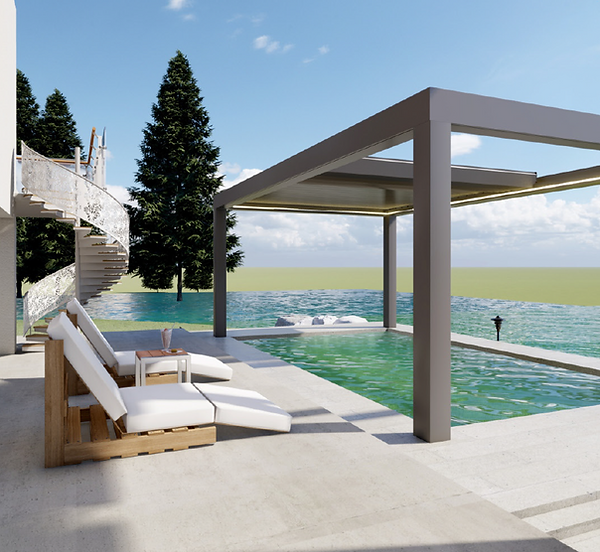 Retractable Louvered Pergola supplier. Worldwide delivery for manufacturers and dealers.