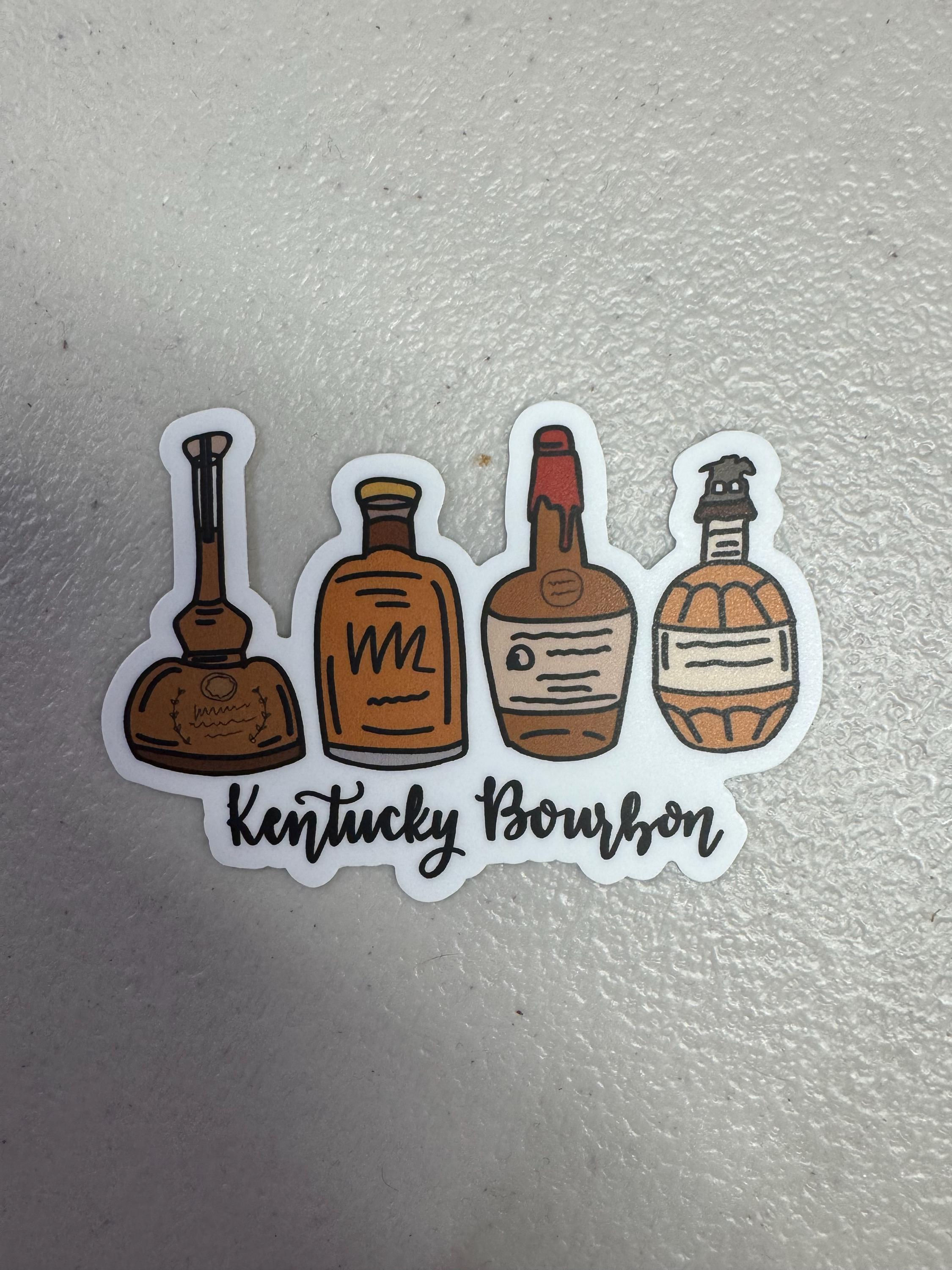 Bourbon Bottle Sticker