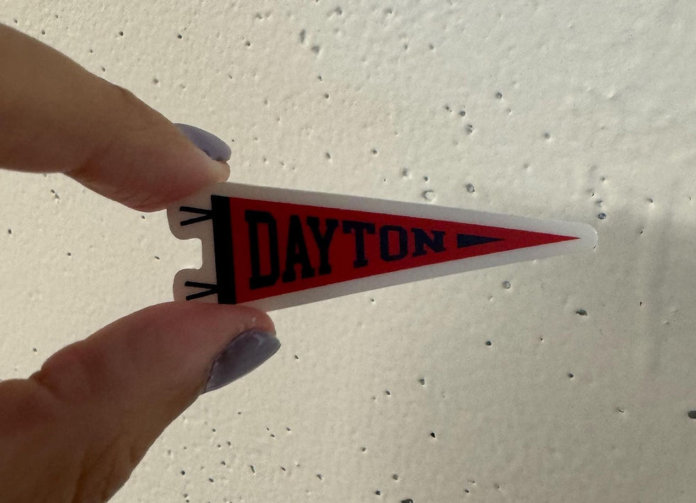 Thumbnail: Dayton Red Pendant Sticker