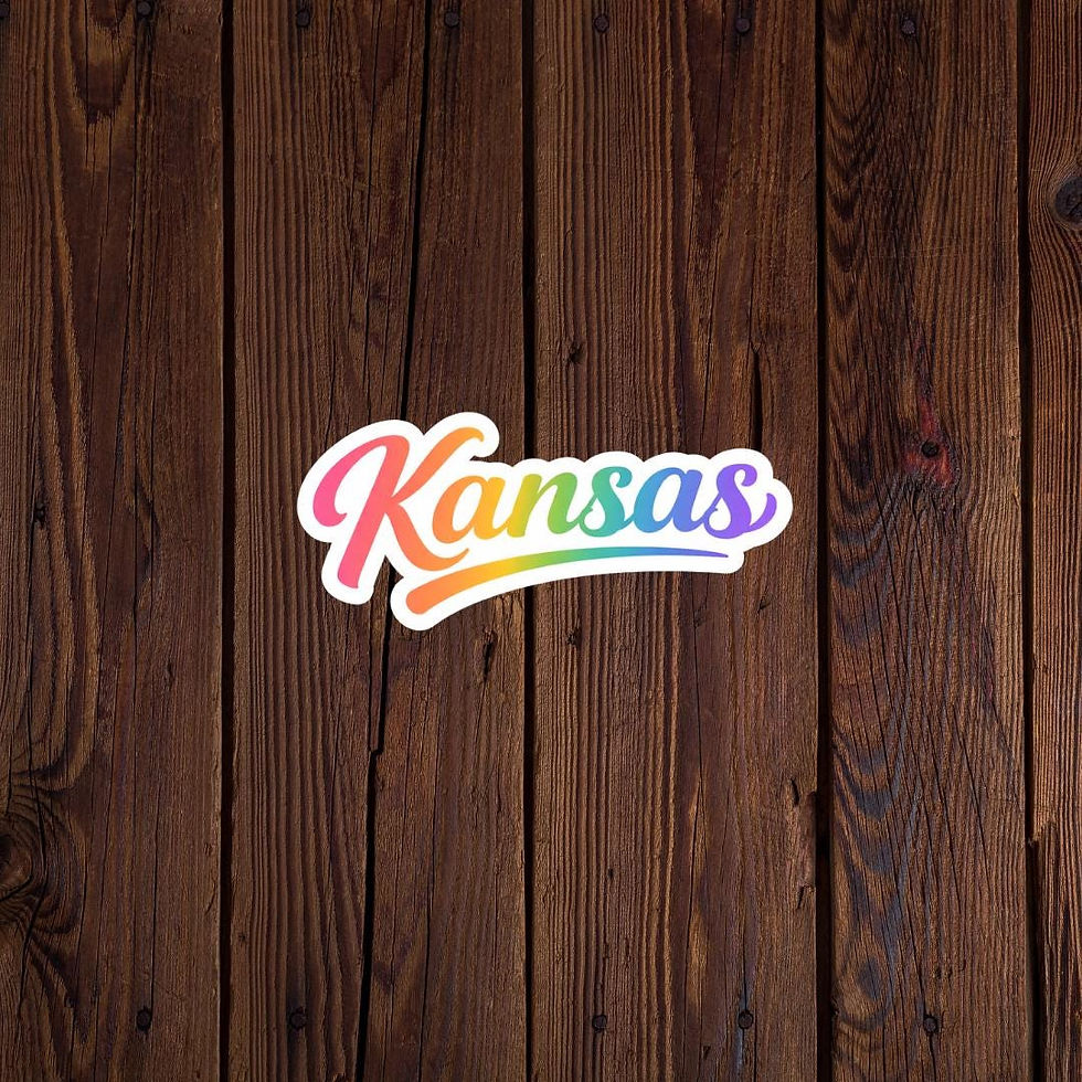 Kansas Colorful Sticker