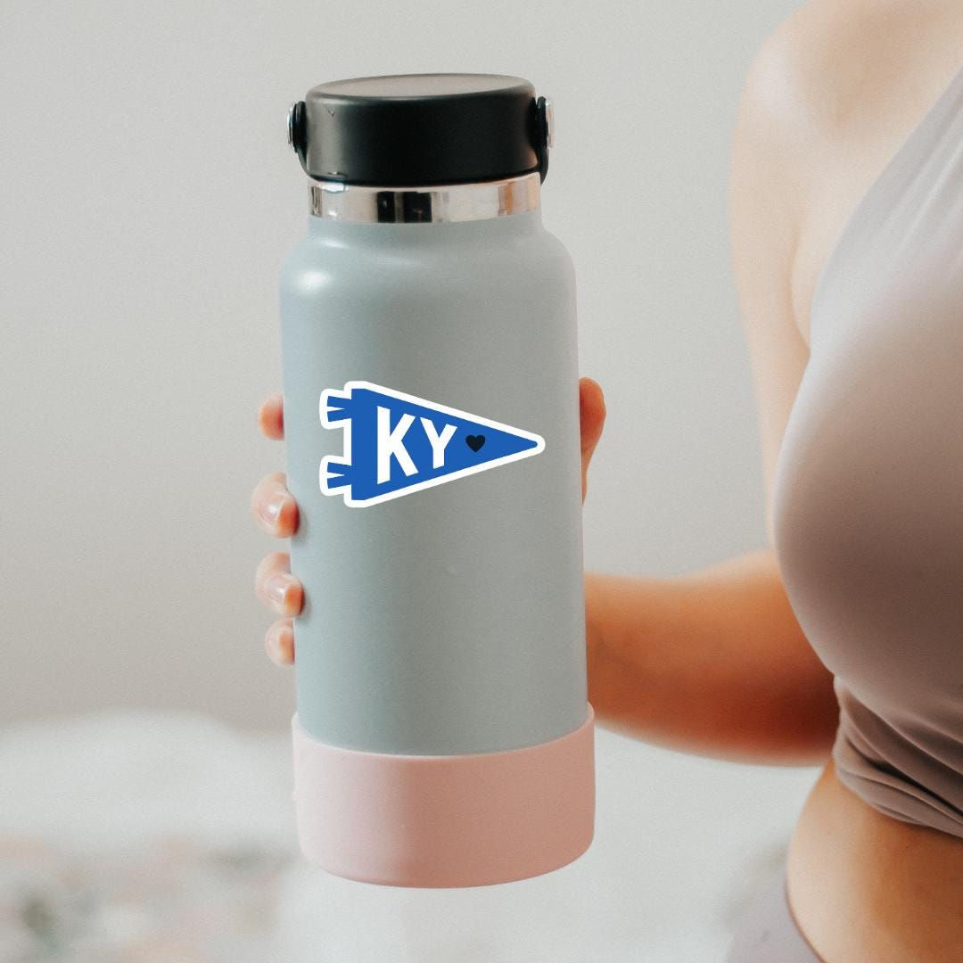 KY Flag Sticker Waterproof Vinyl Sticker | Durable Laptop & Water-Bottle Decal