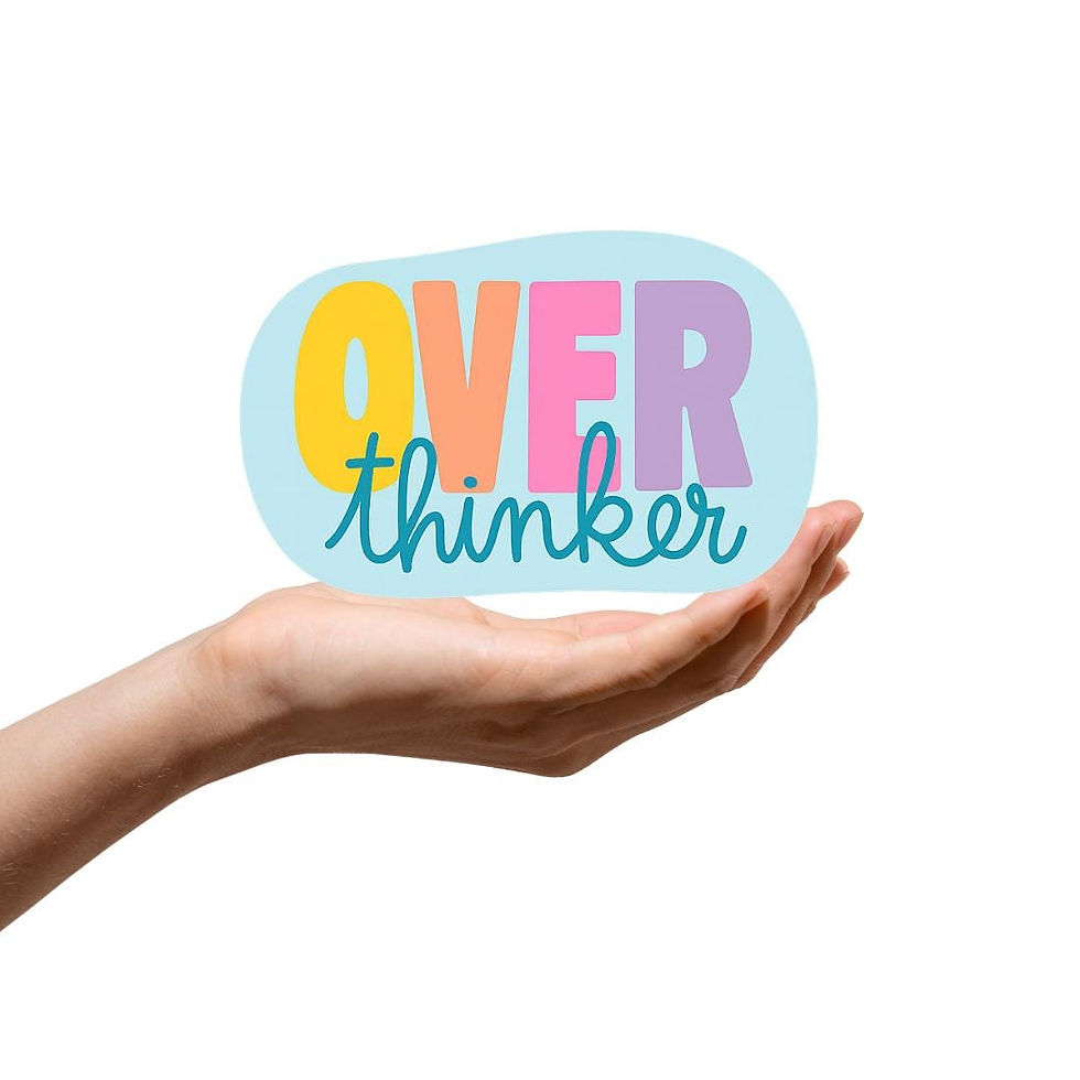 Thumbnail: Colorful over thinker sticker | Waterproof Vinyl Sticker | Durable Laptop &