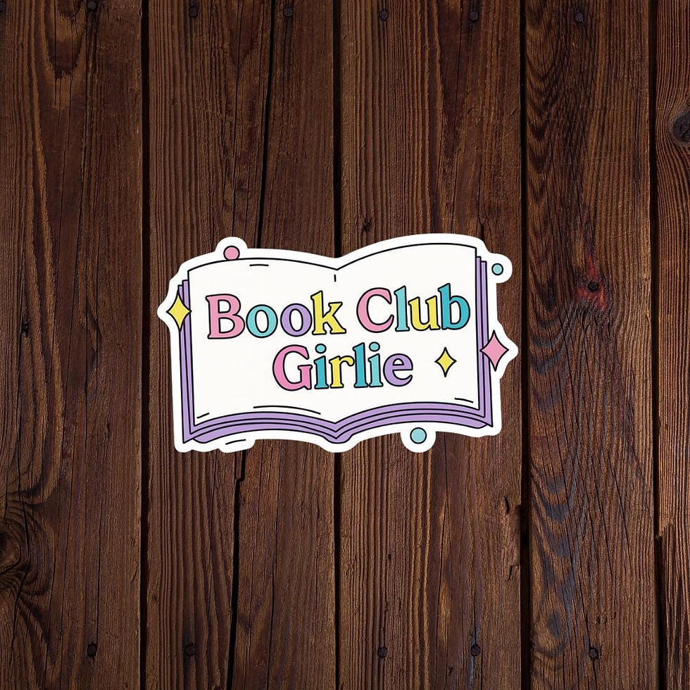 Thumbnail: Book Club Girlie Sticker