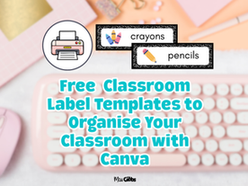 Free Composition classroom labels template
