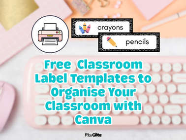 Free Composition classroom labels template