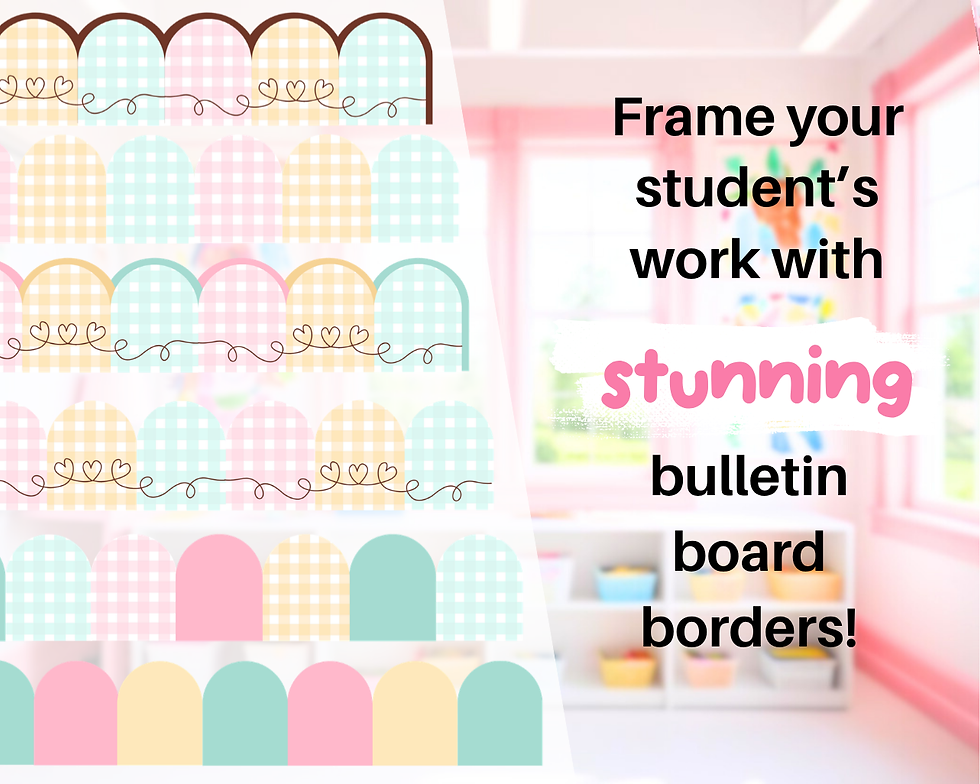 Thumbnail: Pastel Gingham Capybara classroom decor bundle (MEGA) growing bundle | Canva