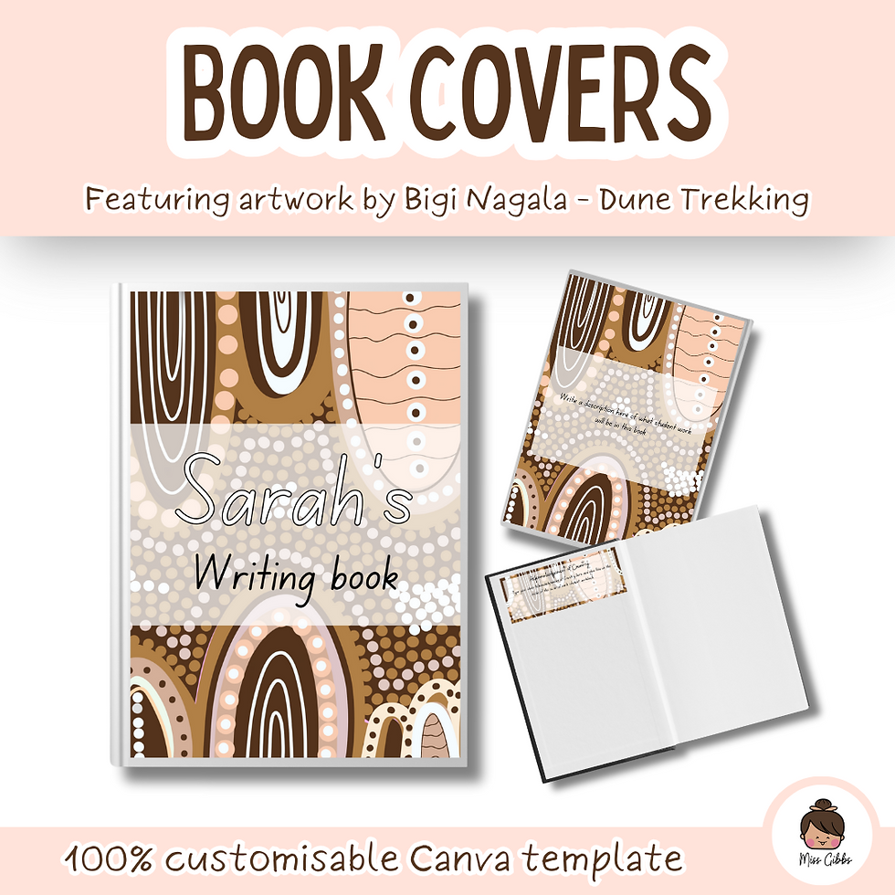 Miss Gibbs x Bigi Nagala Book Covers - Dune Trekking