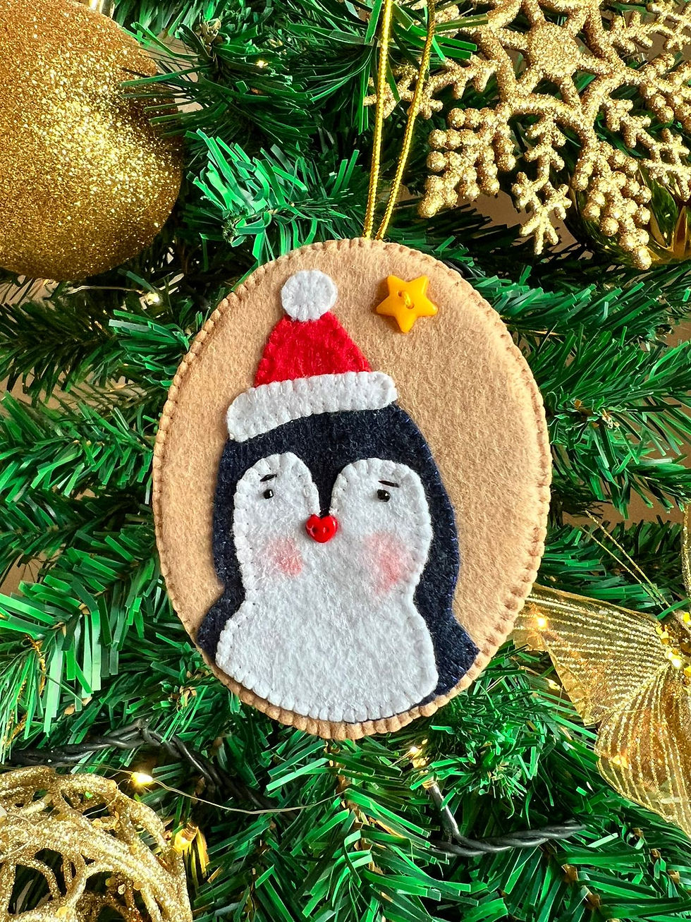 Miniatura: Enfeite de Natal de Feltro