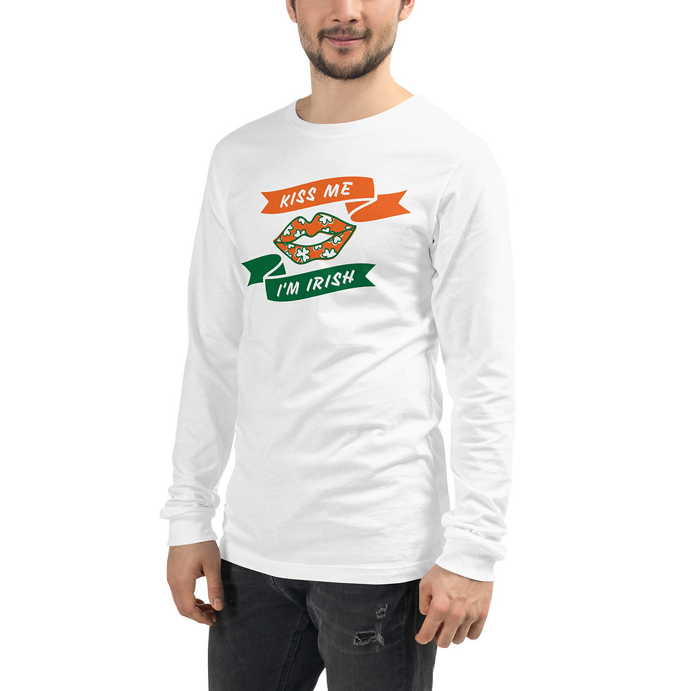 Thumbnail: Kiss me I'm Irish Unisex Long Sleeve Tee