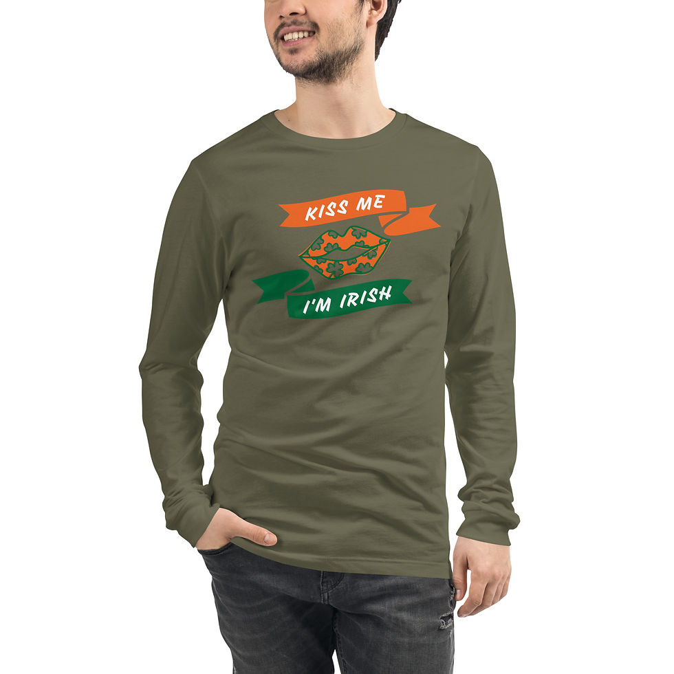 Thumbnail: Kiss me I'm Irish Unisex Long Sleeve Tee
