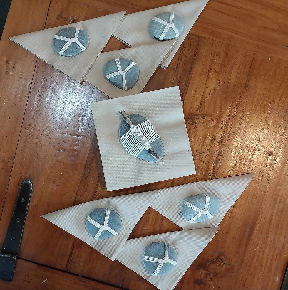 copy of Zen Rock Place holders - set of 7