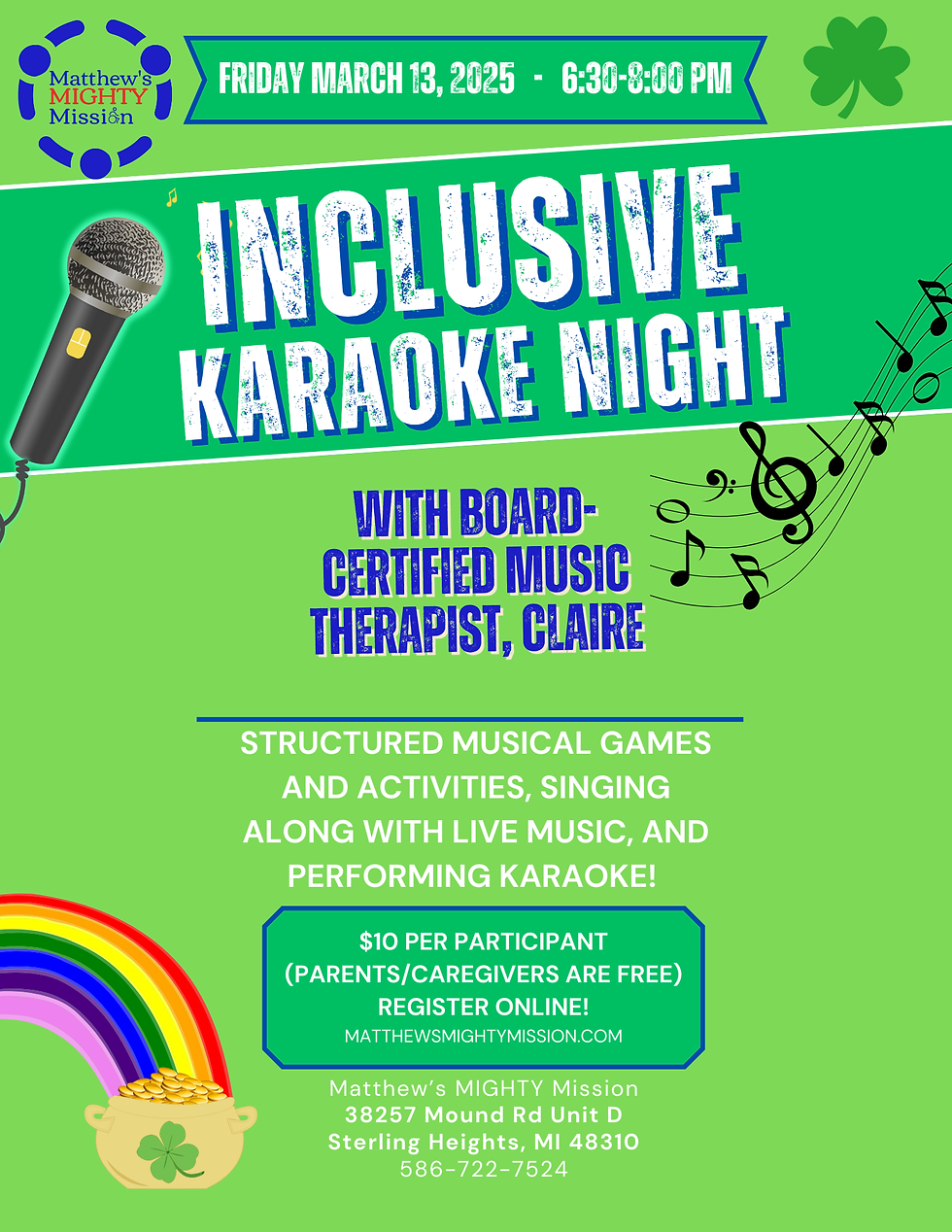Matthew's Mighty Mission Inclusive Karaoke 