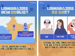 니파바이러스감염증 '제1급 법정감염병' 지정…치명률 40~75%