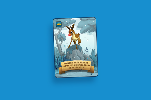 Promo Rena Natalina do jogo de cartas Emboscados da TGM Editora